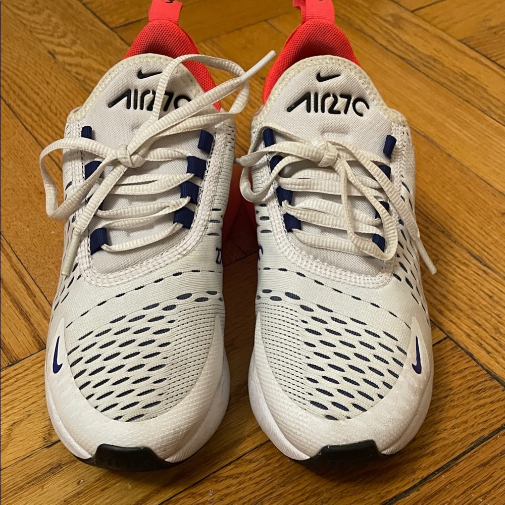 Nike Air Max 270 White and Hot Pink Sneakers